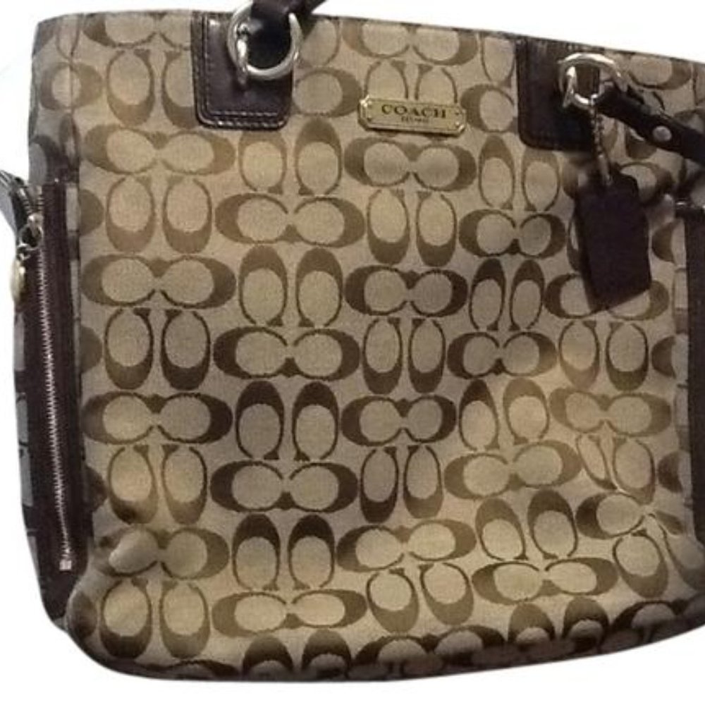 Coach Signature Gallery NS Zip Tote Bag - Picture 5 of 10